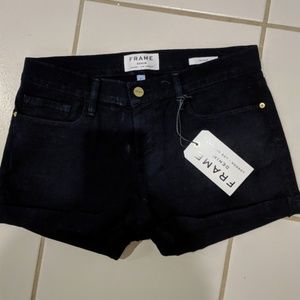 Frame Denim Shorts Dark Wash 27 NWT